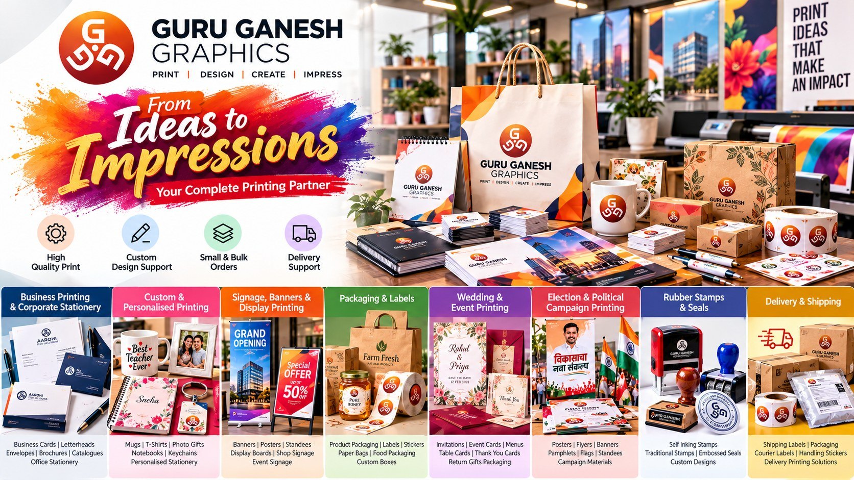 From Ideas to Impressions: Your Complete Printing Partner – Guru Ganesh Graphics