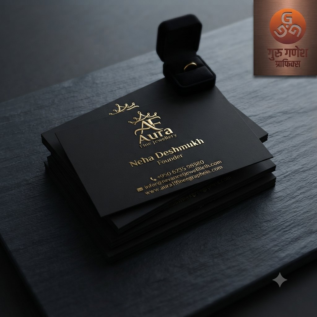 Raised Foil Visiting Cards