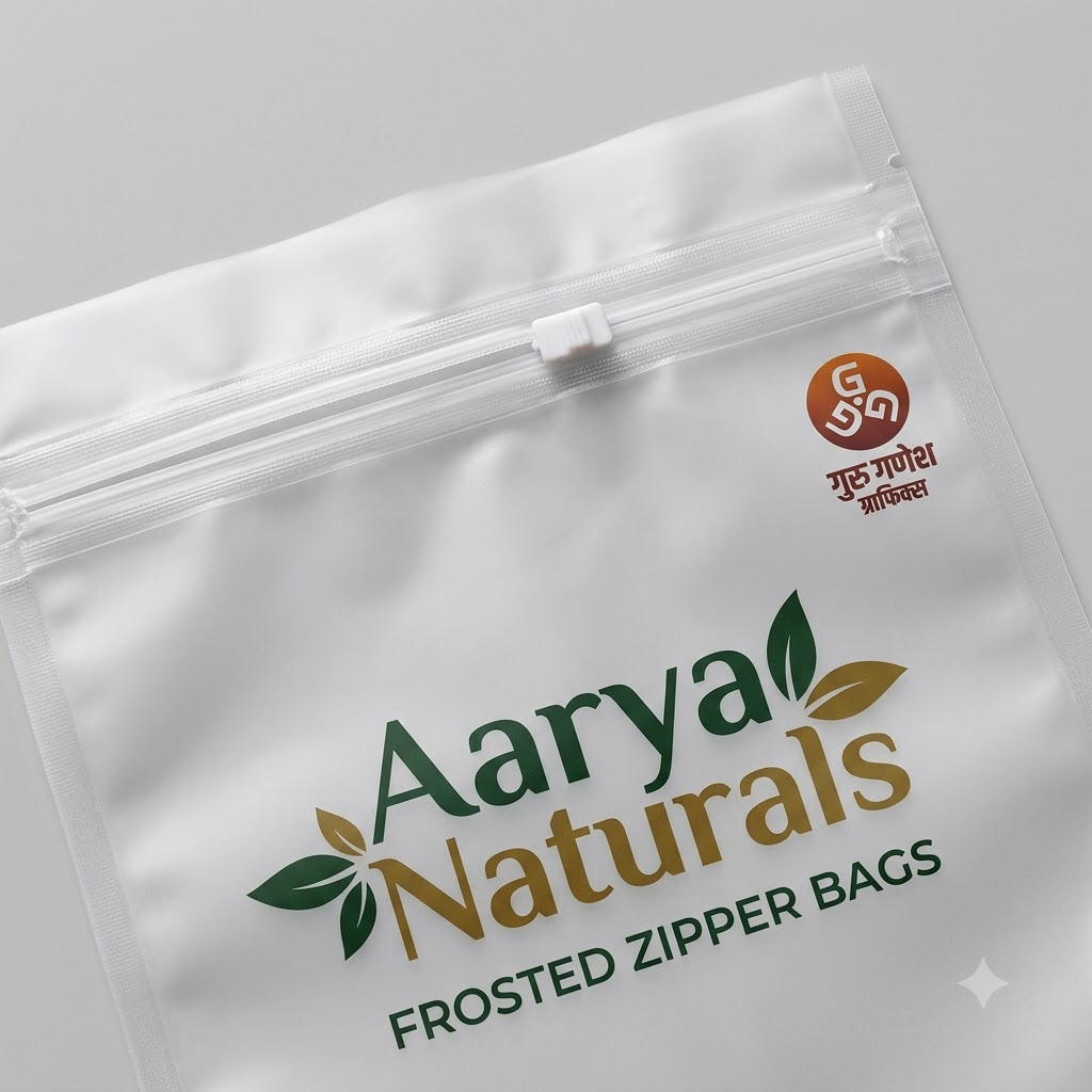 Frosted Zipper Bags