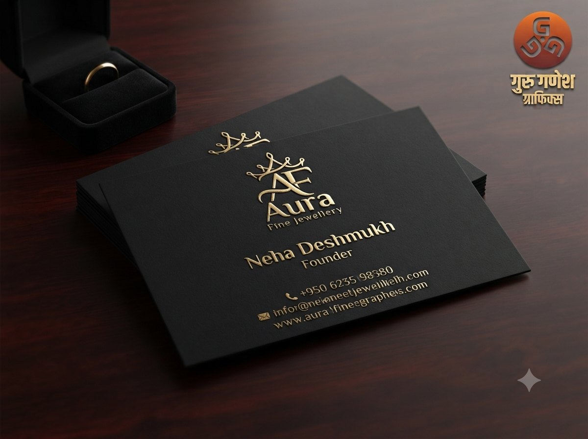 Raised Foil Visiting Cards