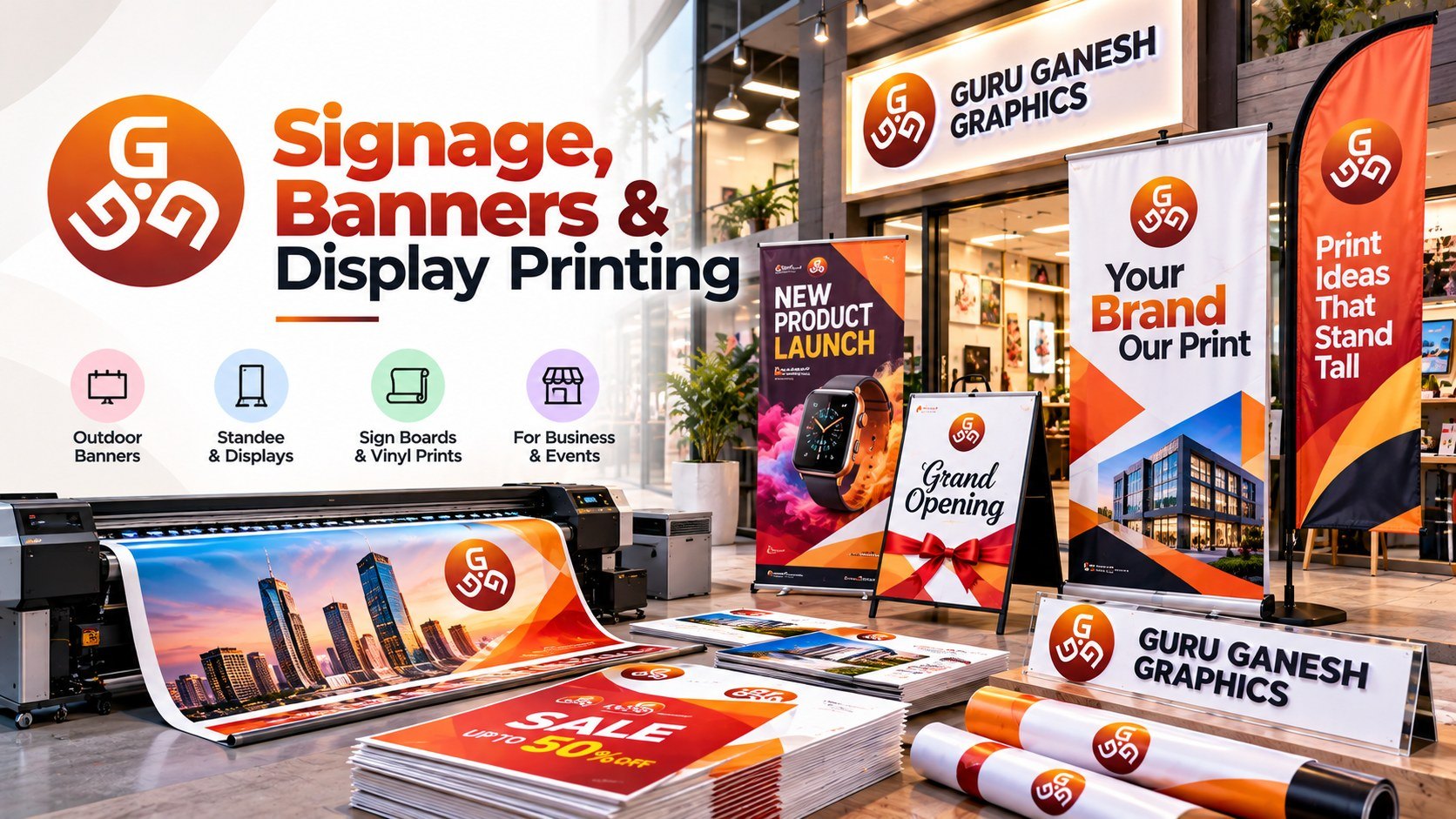 Signage, banners and display printing